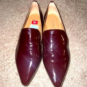 Never worn burgundy loafers!